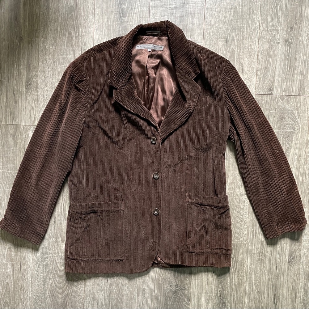 Le Collezioni Structure brown corduroy blazer Men’s small